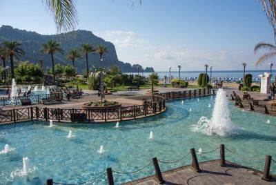 Font&auml;ner i park